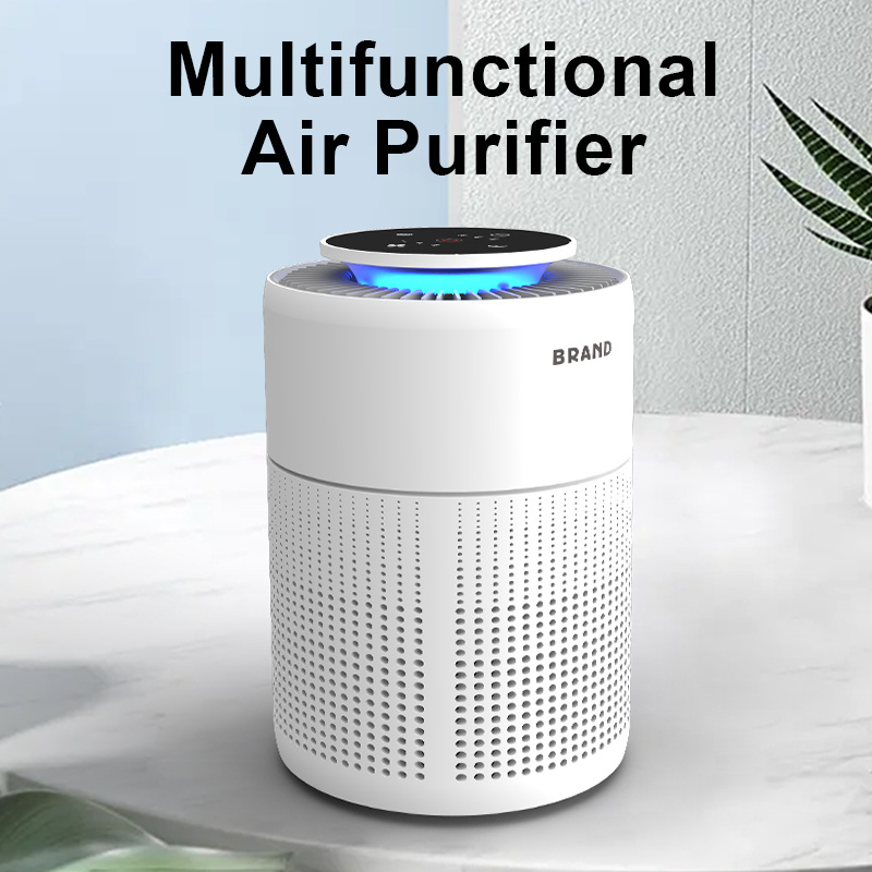 Mini Smoke Dust Virus Mold Smell Pet Dander Allergic Odor Hair Diseases Ozone Free Air Eliminator for Home Office