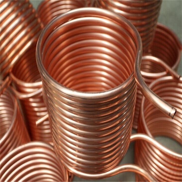 Air conditioning pancake coil  copper rectangular square tube supply top quality  tube customized coper pipe tube