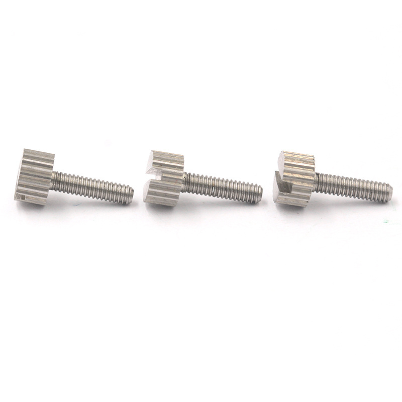 China wholesale galvanised 3/8 10-32 1/4-20 6-32 m4 m5 m8 phillip Slotted metal knurled thumb screw