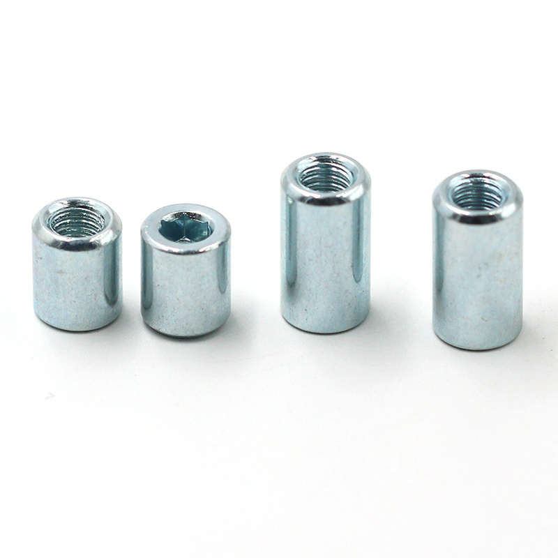 Hex Socket threaded Barrel Nut M2 M3 M4 M5 M6 M8 M10 stainless steel Sleeve Fixing Long Round Coupling Nut