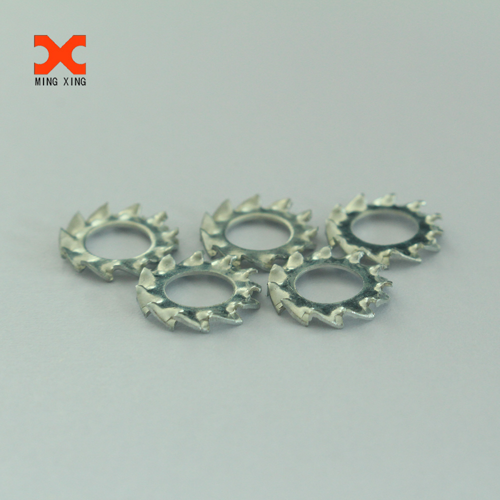 Custom m3.5 M3*6 5 inch Washer Types of External & Internal Star Tooth Lock Washers top-load spring washers