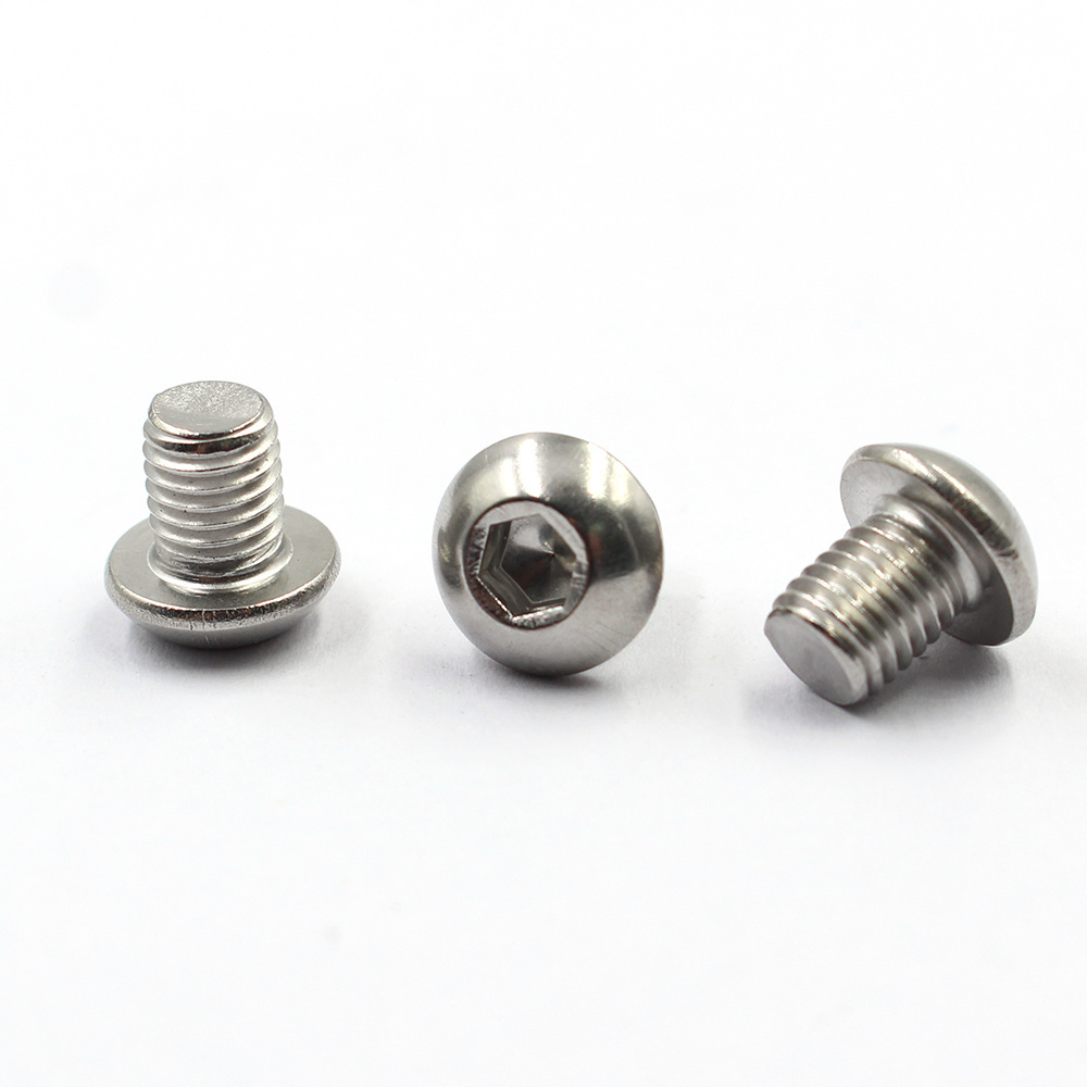 ISO7380 Hexagon socket umbrella head screw large screw 8.8 10.9 12.9 alloy steel  black Hexagon socket pan head screw