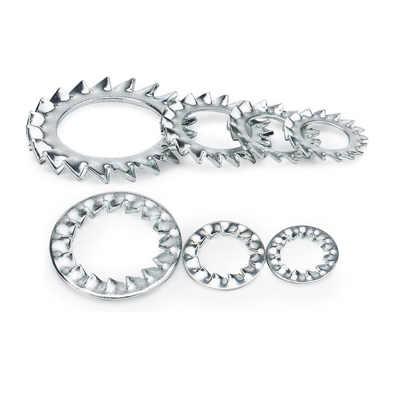 Stainless Steel Thin Flat Shim Washer SS304 SS316 Serrated Tooth Star Lock Washers with External Tooth