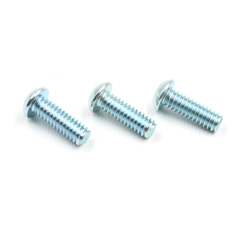 Factory custom zinc plated plum head torx button head screw m2 m3 m6 m8 cylindrical machine thread security screw bolt