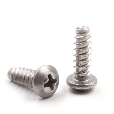 Custom Stainless Steel Pan Head Flat Tail Phillips Self-Tapping Screw  PB cross Recess Self-tapping Screw