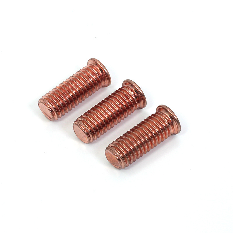 DIN 32501 ISO13918 pernos para soldadura m3 en cobre Copper stainless steel 1/2-13 welding bolt Weld Studs Threaded Bolts