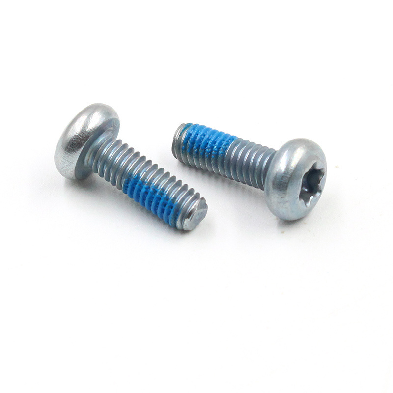 nylon patch screw / torx nylon patch screw loctite quality self locking blue nylok patch screw