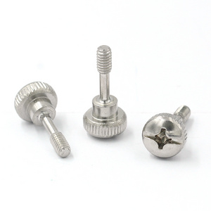 Slotted Cross Pan Head Shoulder Thumb Metal Stainless Steel Knurled Captive Shouldered Thumb Screws