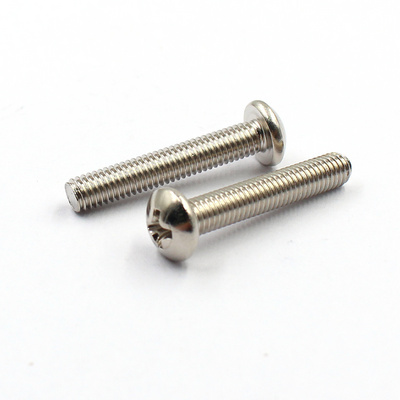 M2 M3 M4 M5 M6 M7 M8 M10 6-32 metric din 7985  sus 306 ss316 truss head pan phillips pan head machine screw