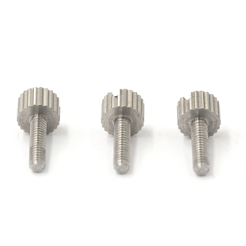 China wholesale galvanised 3/8 10-32 1/4-20 6-32 m4 m5 m8 phillip Slotted metal knurled thumb screw