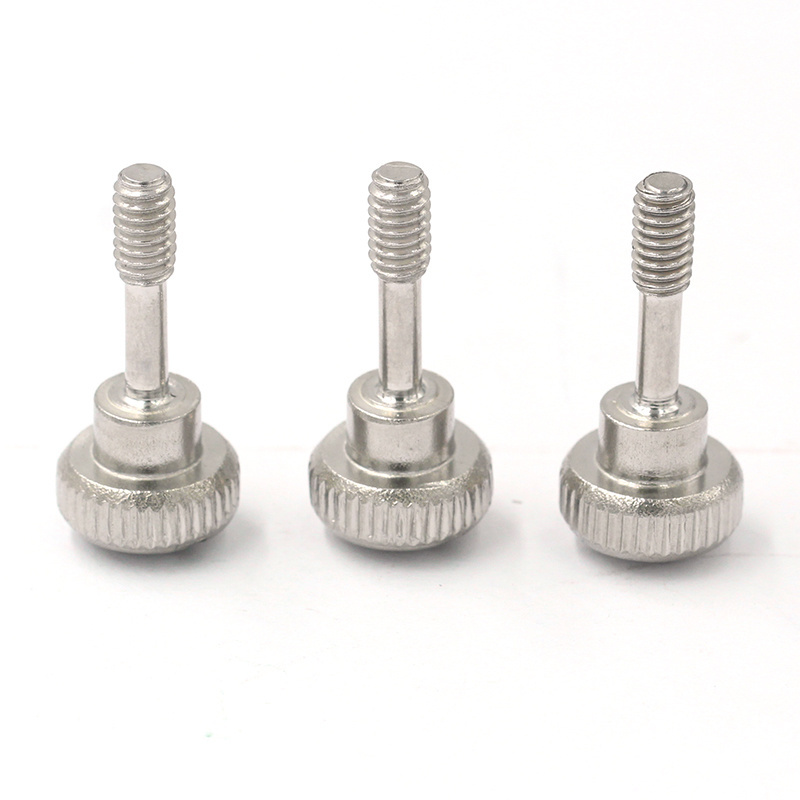 Slotted Cross Pan Head Shoulder Thumb Metal Stainless Steel Knurled Captive Shouldered Thumb Screws