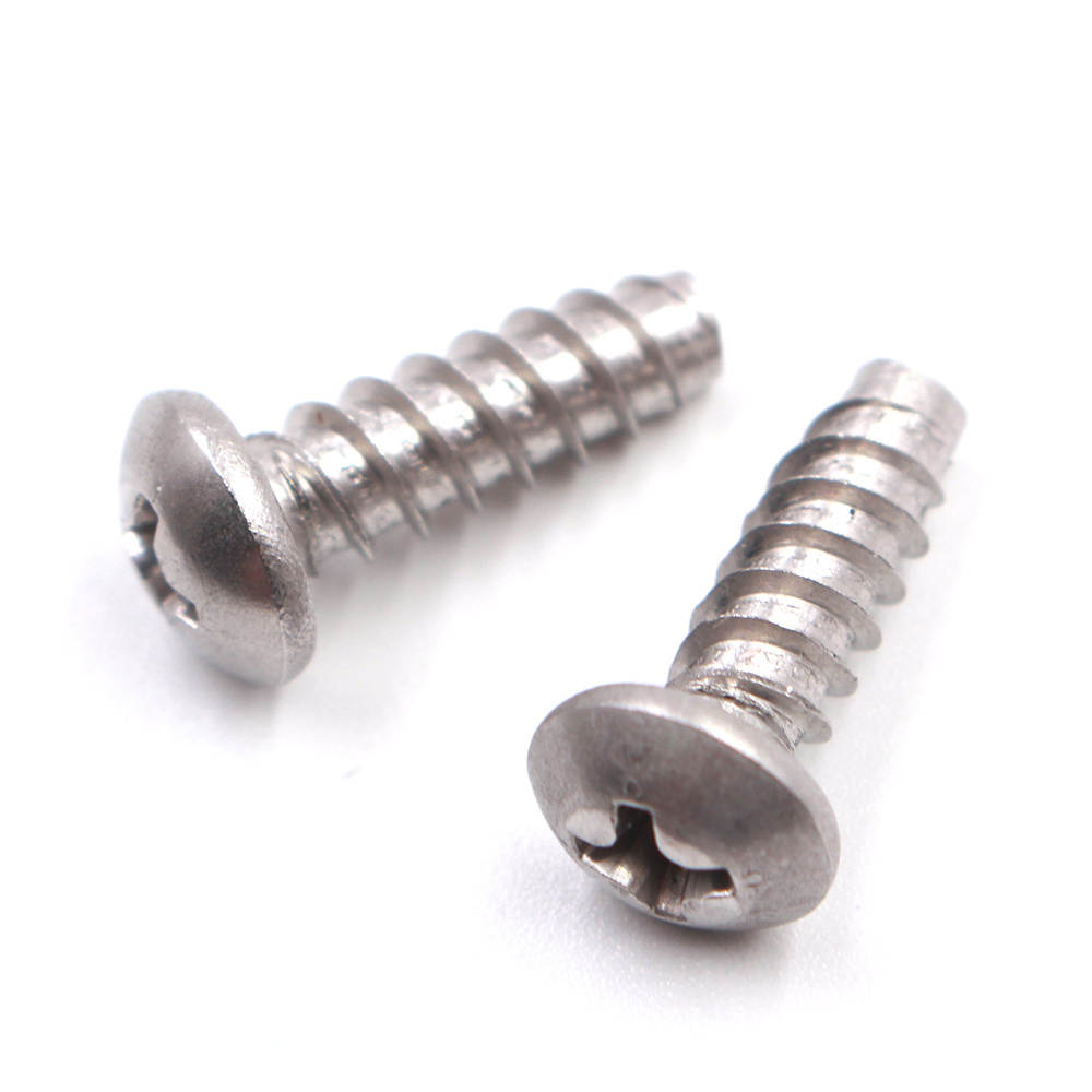 Custom Stainless Steel Pan Head Flat Tail Phillips Self-Tapping Screw  PB cross Recess Self-tapping Screw