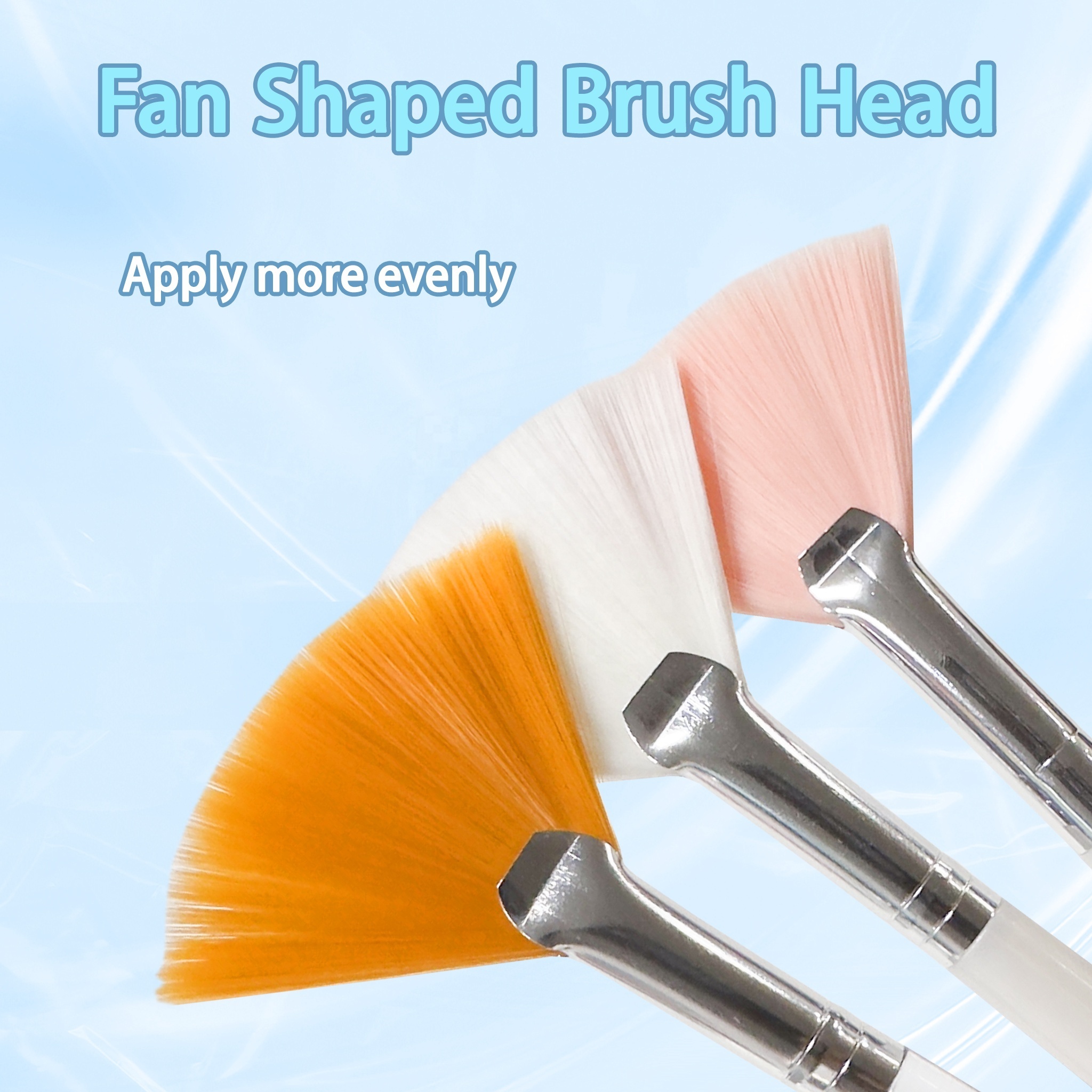 Applicator for Gel Acid Peel Beauty Spa Brush Skin Care Chemical Face Apply Cosmetics Facial Clay Mask Brush Fan Brushes for Fac