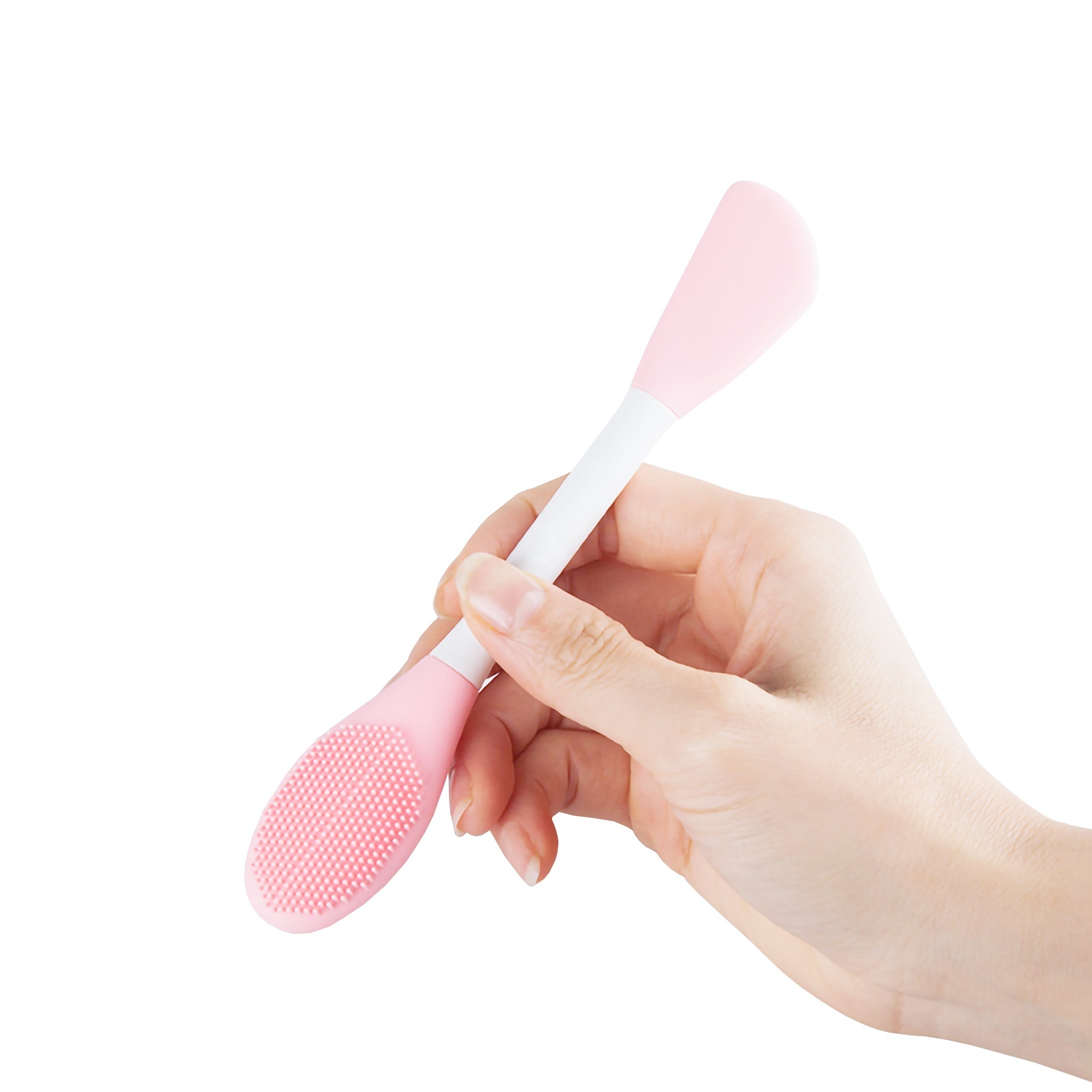 Hot Selling Multiple Colors Available Facial Mask Spatula Double Sided Cosmetic Soft Silicone Face Mask Brush