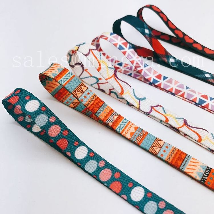 factory manufacturer custom silk screen printed shoelace,flat shoe lace