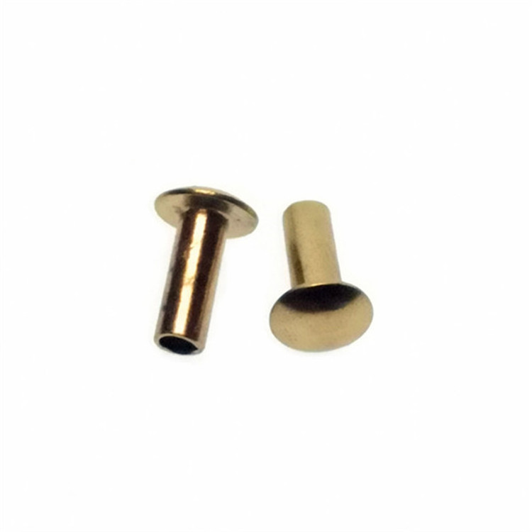 Custom rivets Manufacturer's price Copper rivet round head flat head hollow rivet for furniture