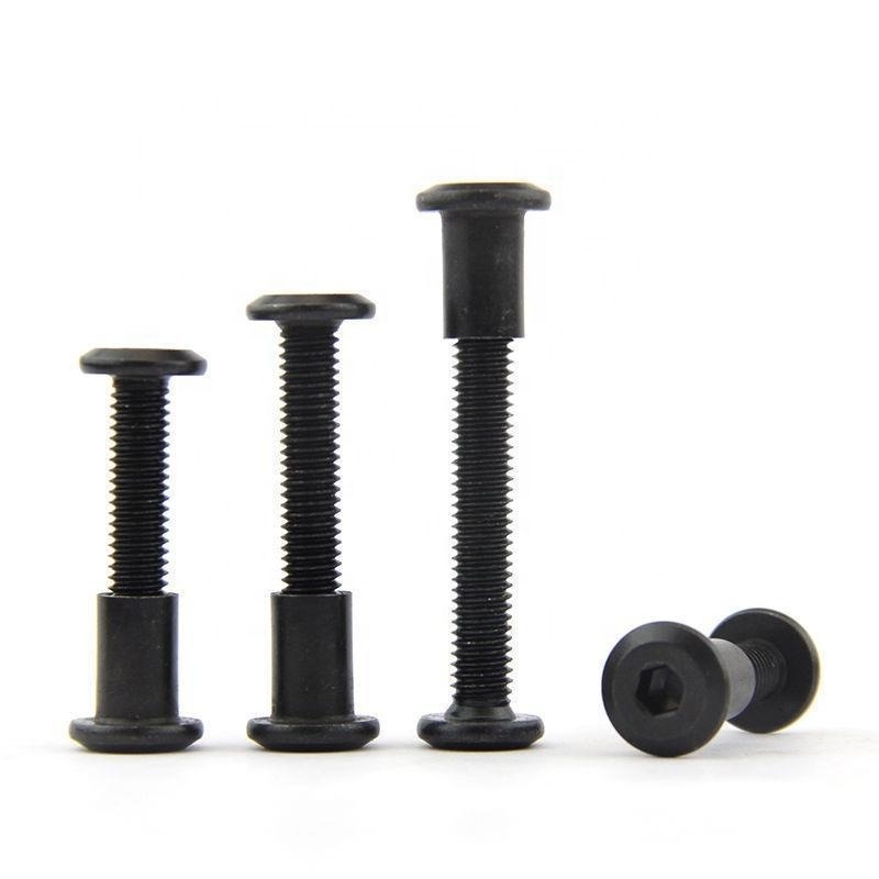 Joint Connector screws Stainless Steel Black Hex Socket Head Furniture Bolt Nut Set Male And Female Binding Post Chicago Screw