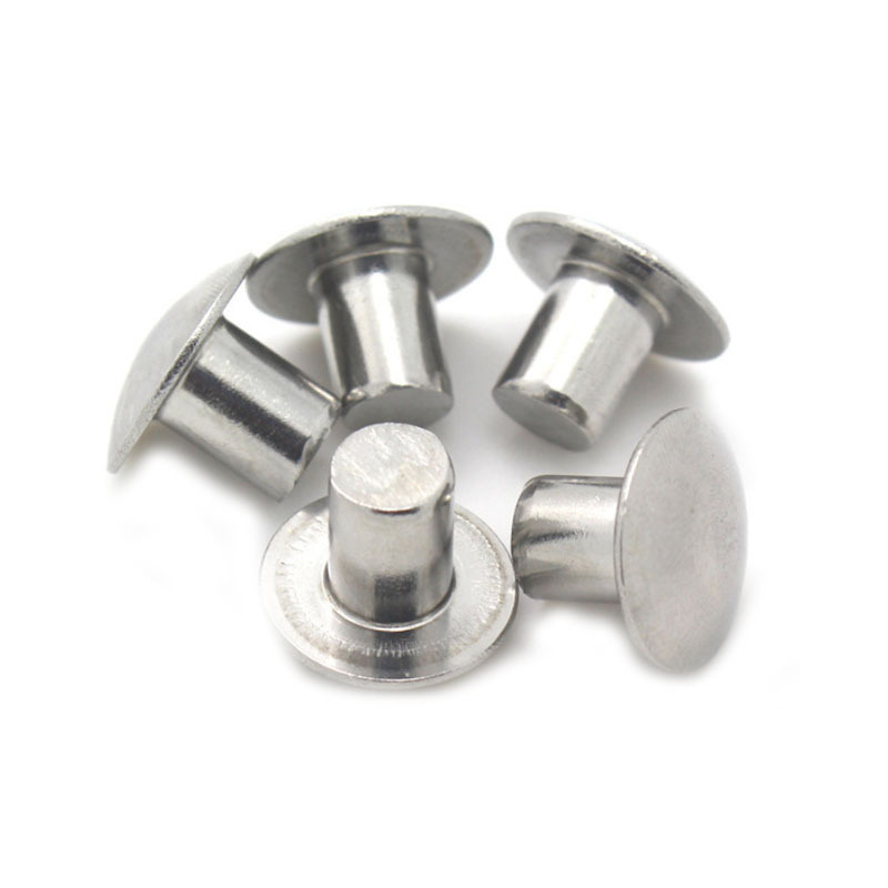 Factory Supply Rivet GB 871 304 Stainless Steel Flat Round Head Solid Rivet