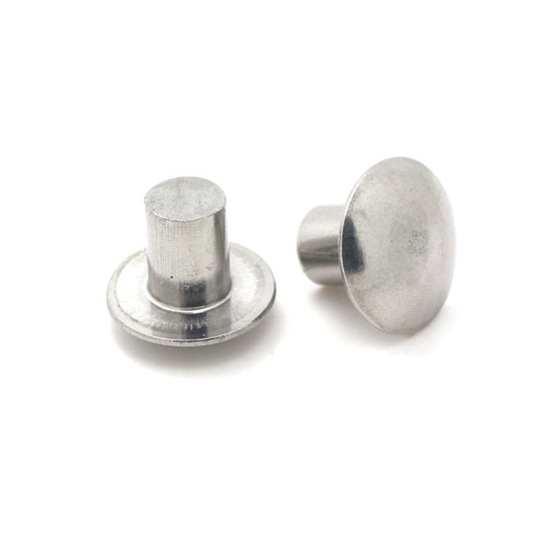 Factory Supply Rivet GB 871 304 Stainless Steel Flat Round Head Solid Rivet