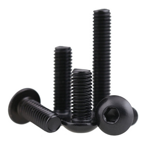 Stainless Steel Hex Socket Button Machine Screws Black Oxide Carbon Steel Bolt