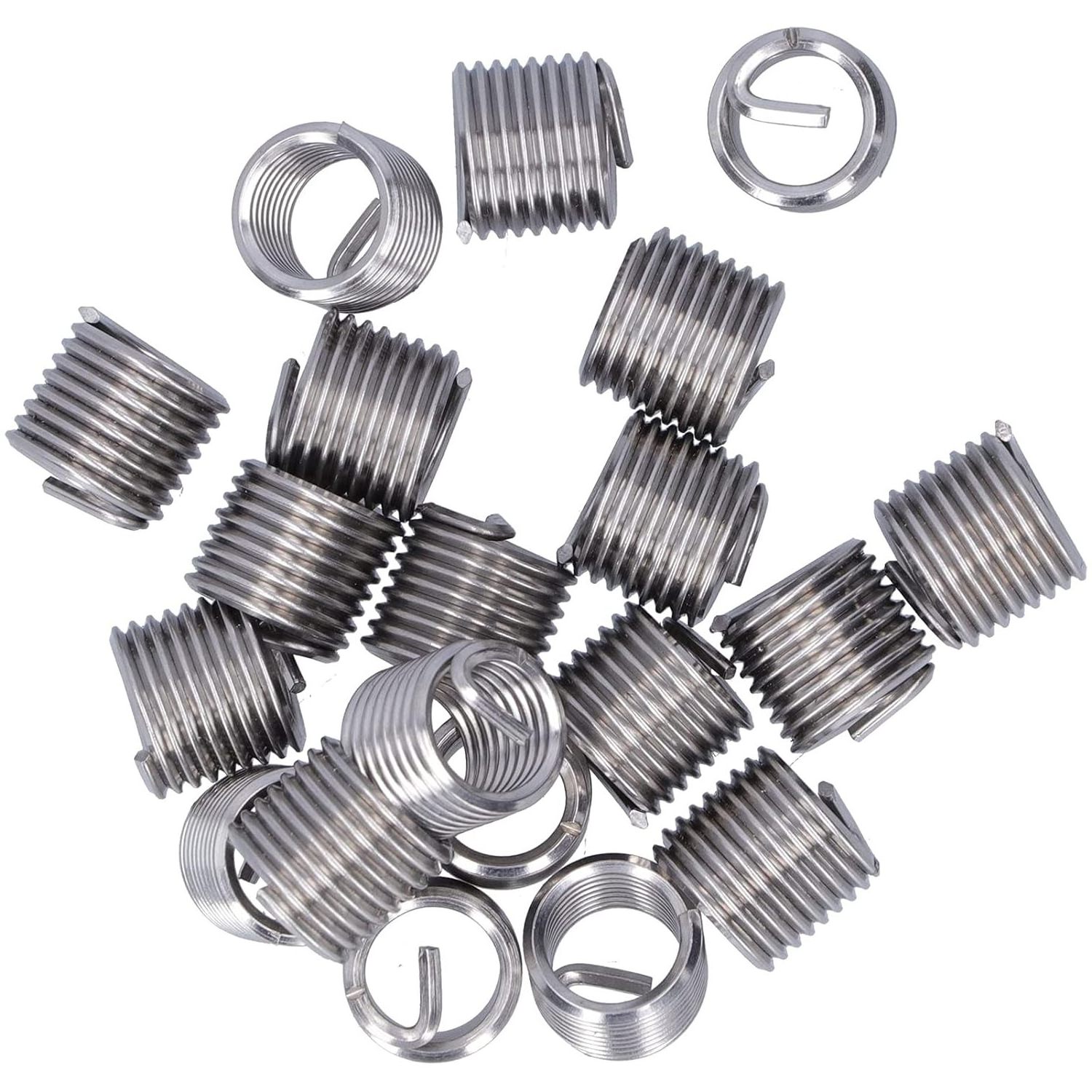 M18 304 Stainless Steel Screw Threaded Inserts Steel Wire Thread Stainless Steel Screw Wire Screw Sleeve