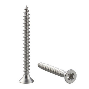 Ss304 G.I Csk Cross Recessed Countersunk Head Self-tapping Screw Serrated Double Head Self Tapping Wood Free Flat Screw Black