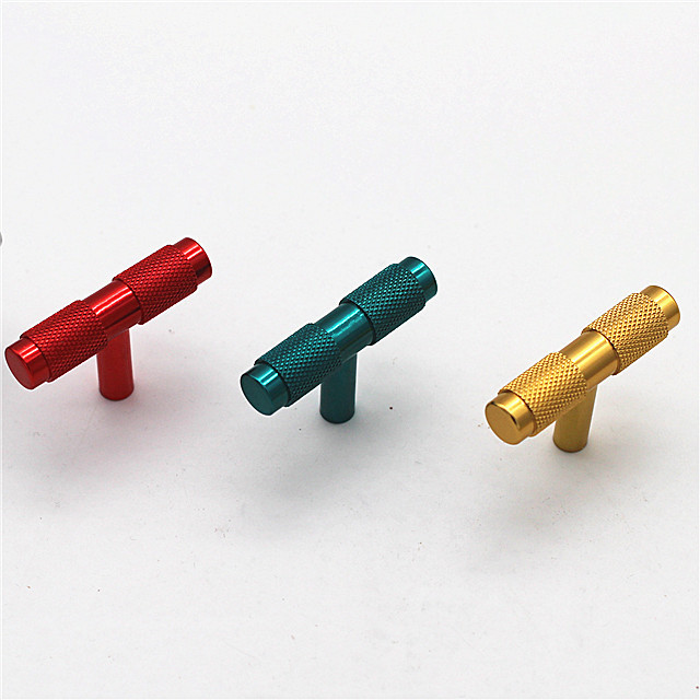 China Manufacturer Customized Modern Furniture Hardware Copper Solid Brass Cabinet Aluminum Alloy Door Knurled Handles