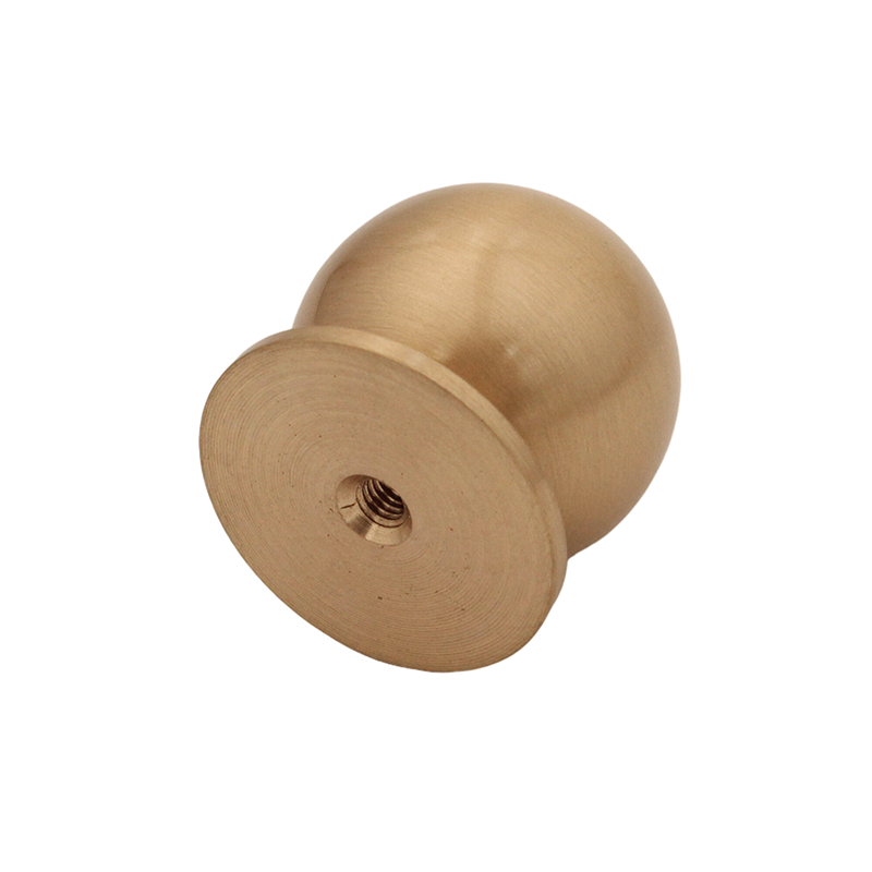 American Pure Brass Pull Brushed Solid Round Gold Furniture Kitchen Dresser Knob and Handle Brass Cabinet Door Knob