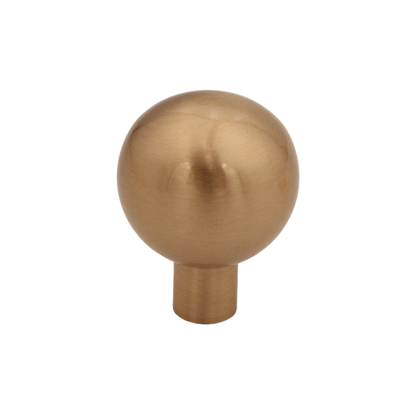 High Quality Furniture Single Hole Round Knobs Kitchen Modern Gold Drawer Copper Handles Door Cabinet Brass Knobs