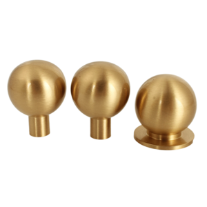 Wholesale Decorative Small Brass Handle Nordic Minimalist Round Cupboard Wardrobe Bedside Cabinet Pulls Spherical Drawer Knobs