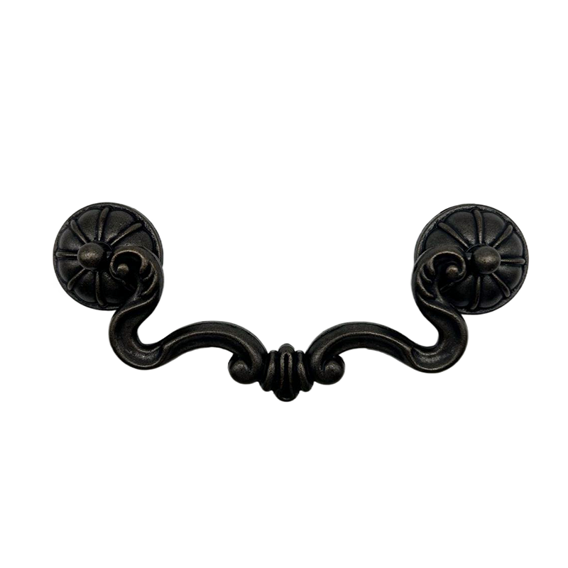 Wholesale European Style Furniture Handles Antique Cabinet Door Pulls Brass Drawer Bedroom Kitchen Handle Pulls