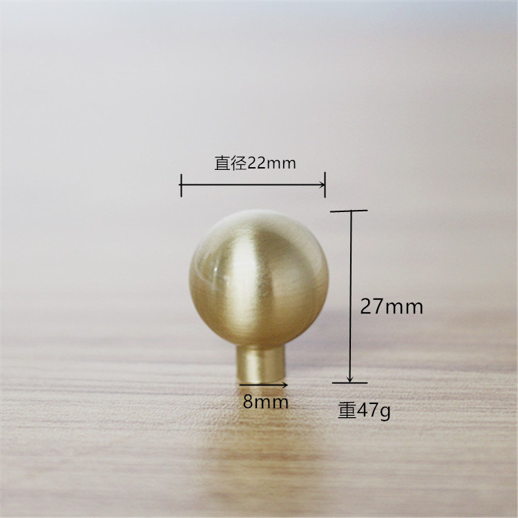 Cabinet Handles Kitchen Cabinets Handle Drawer Pulls Brass Material Cabinet Door Knobs Furniture Round Knob