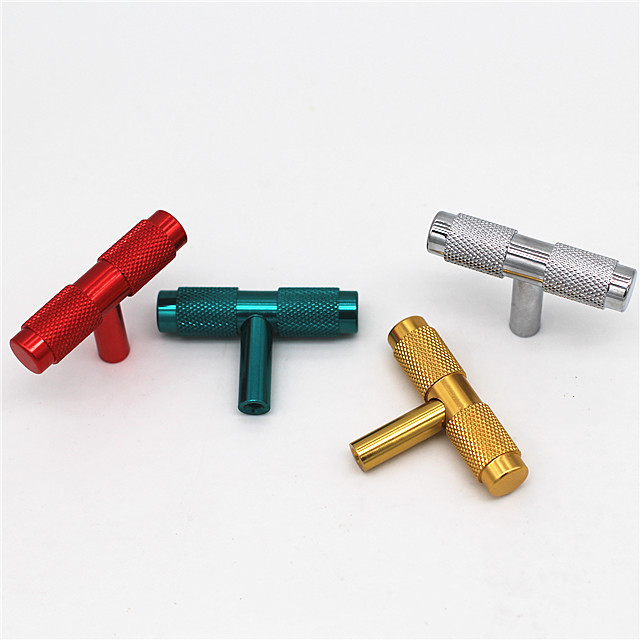 China Manufacturer Customized Modern Furniture Hardware Copper Solid Brass Cabinet Aluminum Alloy Door Knurled Handles