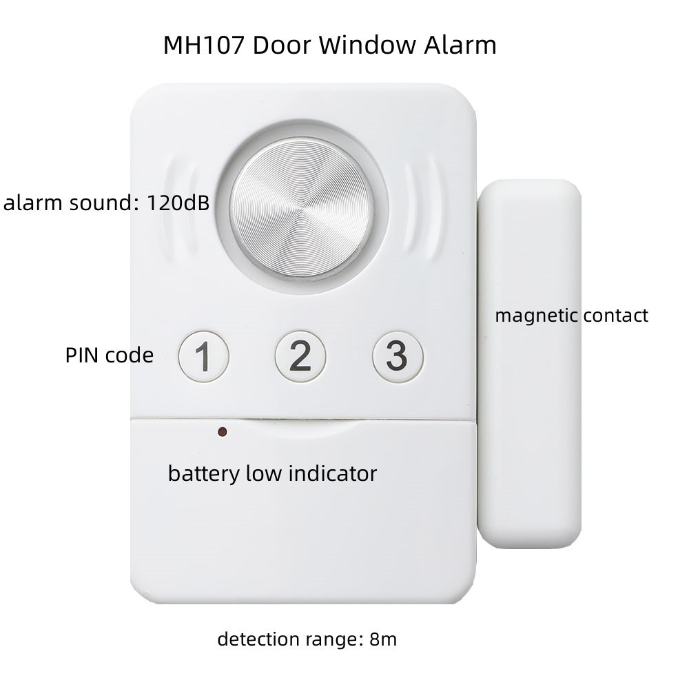 Anti-intruder Smart Wireless Door Window Sensor Alarm Home Security Alarm System Door Window Opening Detector With Vibration