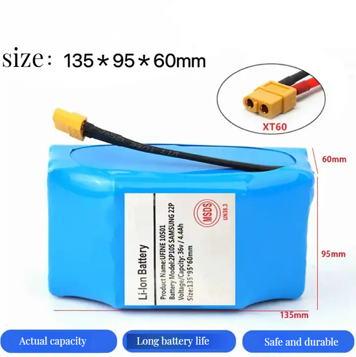 Electric Balance Car Two-Wheel Hoverboard Battery Accessories 36V 4.4Ah Lithium Battery Pack