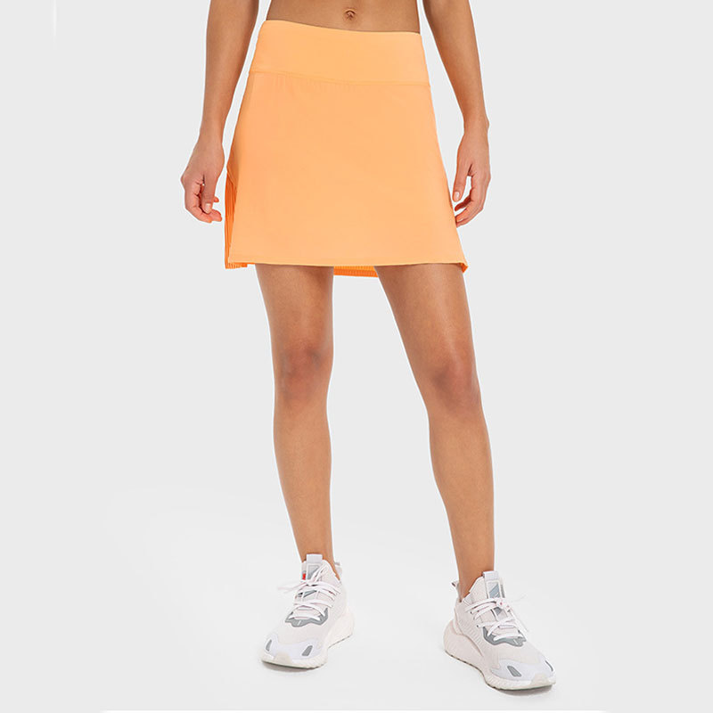 Wholesale Quick Dry Women Golf Short Skirt Anti-glare Running Workout Fitness Tennis Golf Skirt For Ladies