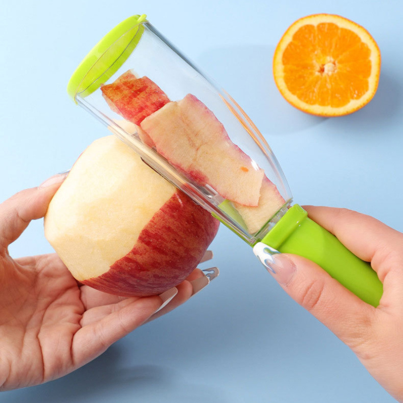 2021 Smart Kitchen Gadget For Home Stainless Steel Apple Fruit Palm Peeler For Potato Vegetable