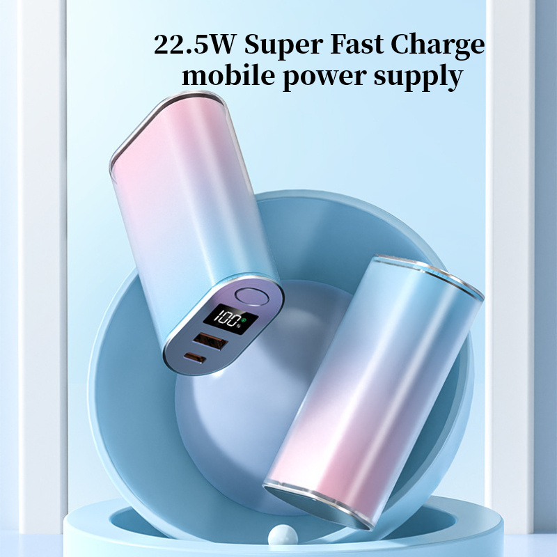 New 22.5W Flash charging lipstick charging bank 10000mah portable power supply two-way fast charging gift mobile power supply