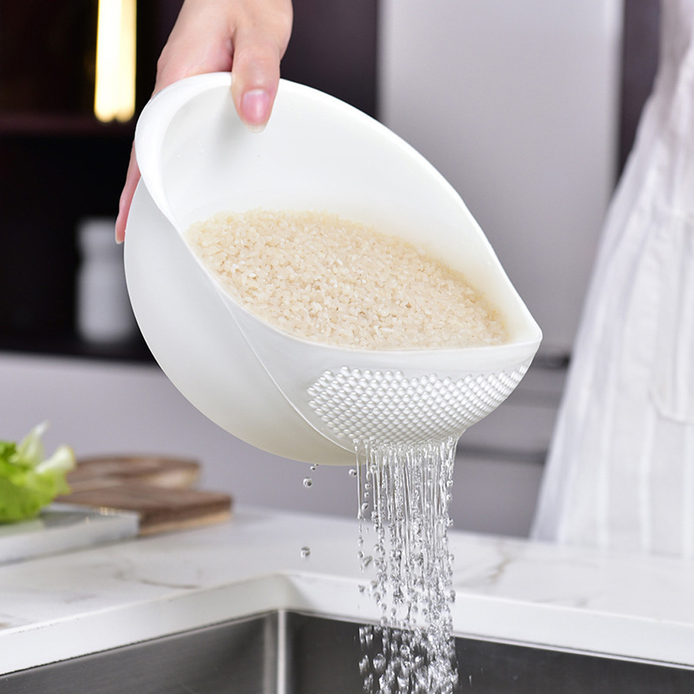 Wholesalers Hot Selling Plastic Vegetable Drain Basket for Cleaning Vegetable Fruit Strainers Rice