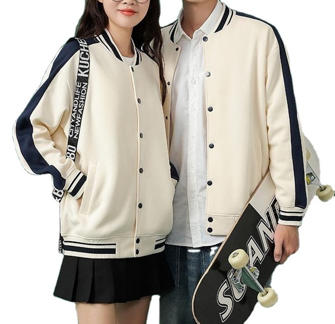 New baseball uniform  brand thick double - sided compound jacket cotton-padded jacket for teenagers