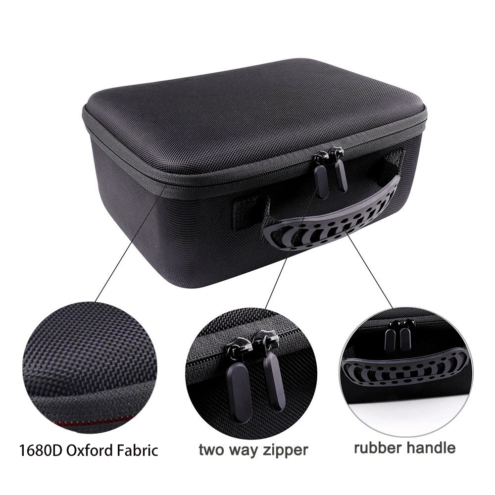 Custom Hard Shell EVA Foam Zipper Tool Plastic Carrying Case with Customizable Foam handle