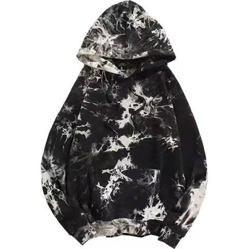 380 gsm french terry streetwear tie dye hoodie