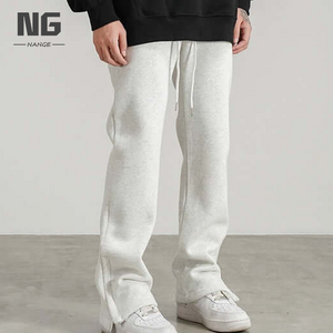 Custom autumn and winter stack pant sweatpants fashion high quality stacked pants flared trousers men