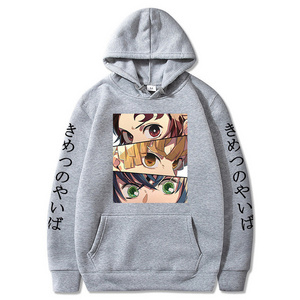 Wholesale Anime One Piece Anime Clothing Hoodie Screen Printing Logo Cotton Polyester With Drawstring Anime Hoodie