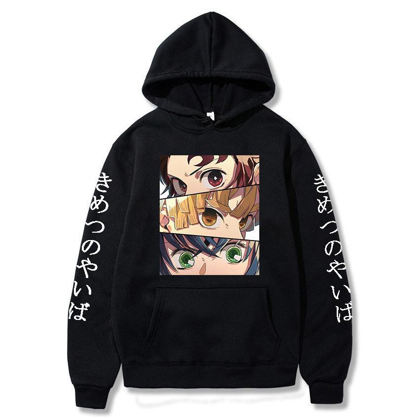 Wholesale Anime One Piece Anime Clothing Hoodie Screen Printing Logo Cotton Polyester With Drawstring Anime Hoodie