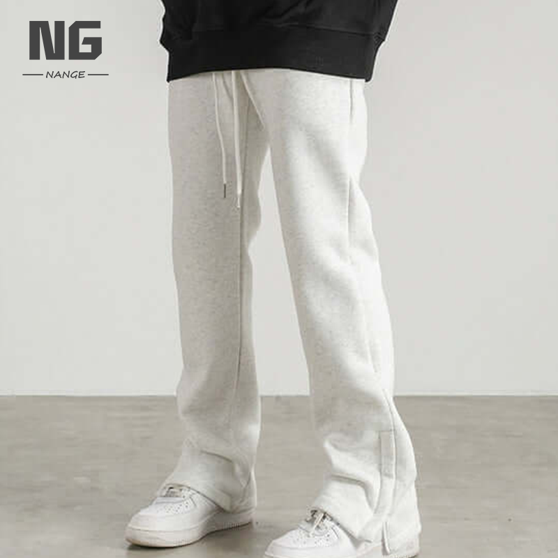 Custom autumn and winter stack pant sweatpants fashion high quality stacked pants flared trousers men