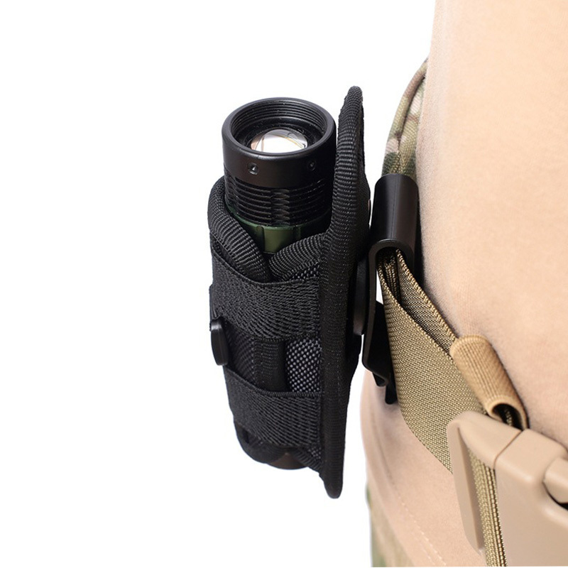 Tactical Sports Multifunctional 360 Degree Rotating Universal Flashlight Waist Holster