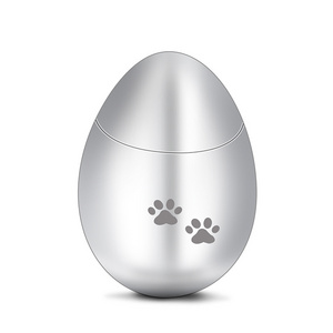 Customized Animals Coffin Memorial Message Pet Cremation Cat Dog Urns Furnace Pet Ash Casket Urn Stainless Steel Metal Urn