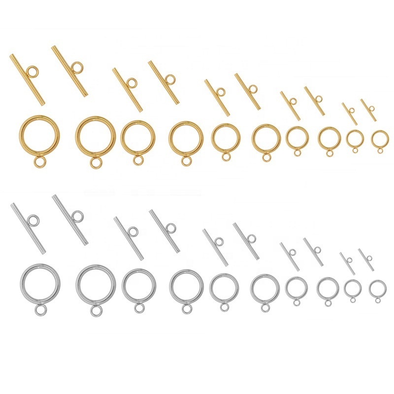 Wholesale Stainless Steel Unique DIY Jewelry Making Accessories OT Clasp Component Connector Toggle Clasps For Necklace Bracelet