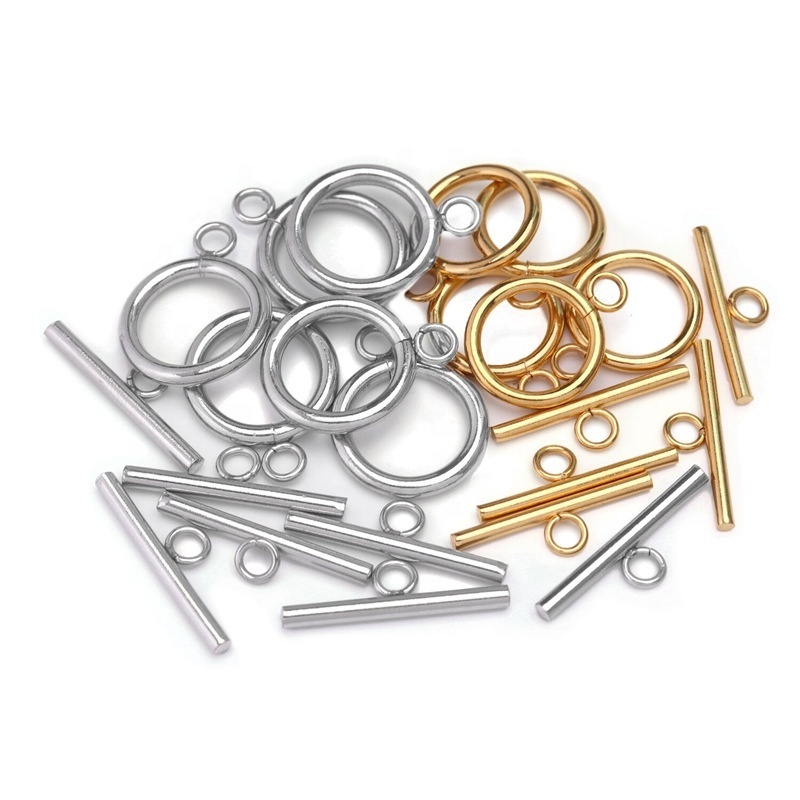 Wholesale Stainless Steel Unique DIY Jewelry Making Accessories OT Clasp Component Connector Toggle Clasps For Necklace Bracelet